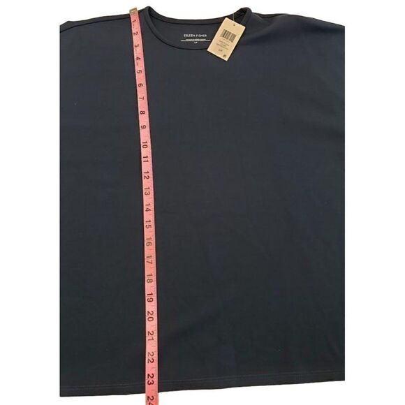 Eileen Fisher Oversized Blouse‎ Top Women's SMALL Blue Crewneck Long-Sleeve NEW - Picture 5 of 13